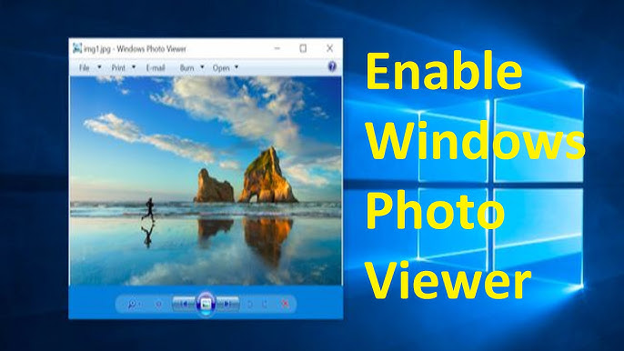 فعال سازی Windows Photo Viewer در ویندوز 7 با استفاده از کنترل پنل