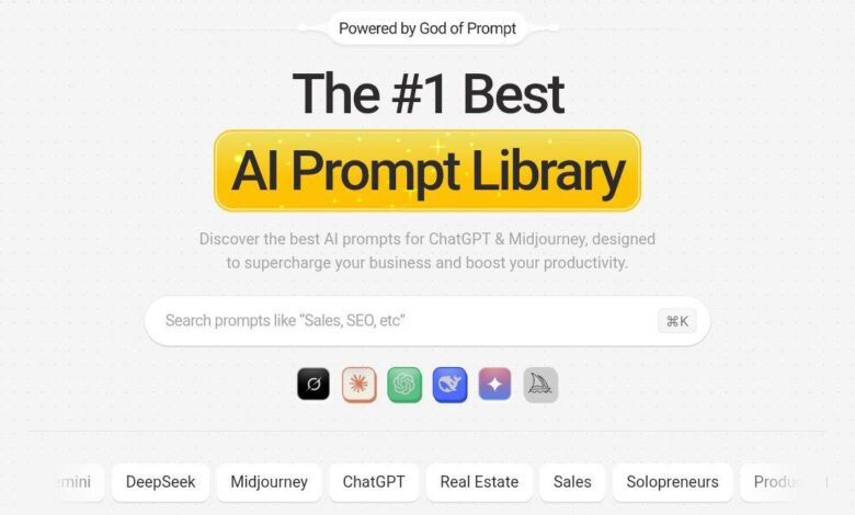 معرفی سایت God of Prompt؛ گنجینه‌ای از بهترین پرامپت‌های آماده هوش مصنوعی