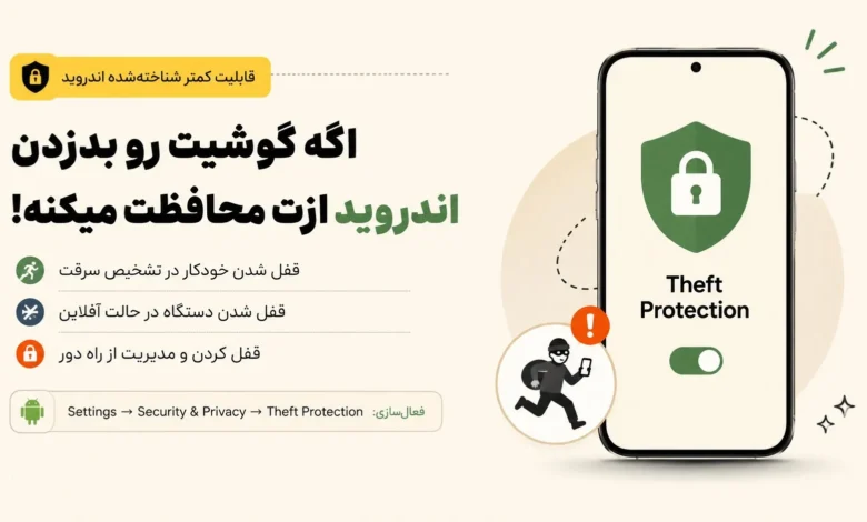 قابلیت Theft Protection اندروید چیست؟ آموزش فعال‌سازی قفل ضد سرقت گوشی